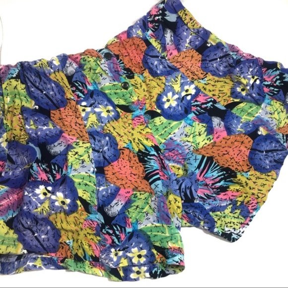 3/$30 NWT Michael Kors tropical patchwork skort … - Picture 2 of 4